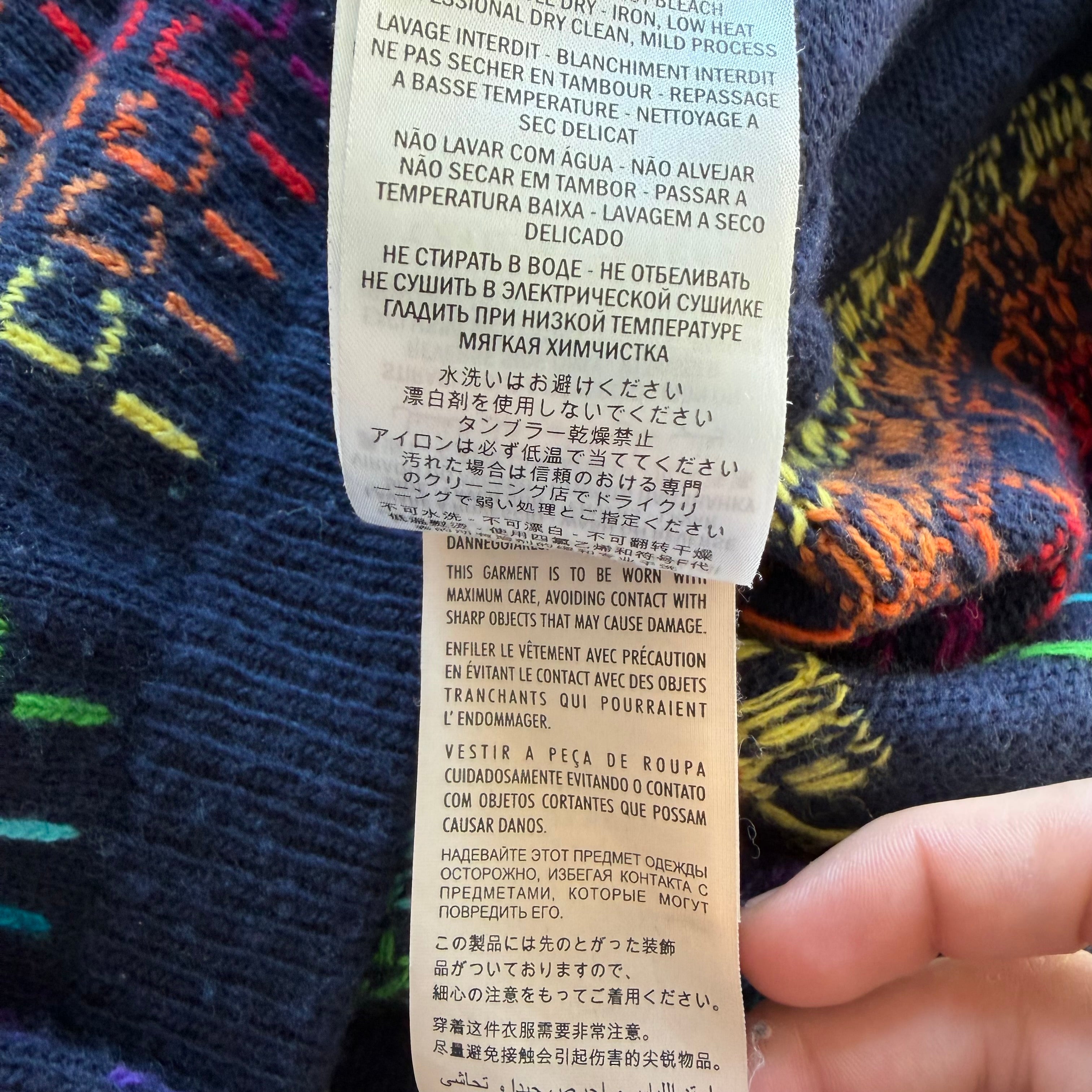 XXL Gucci Hollywood Rainbow Sweater Navy