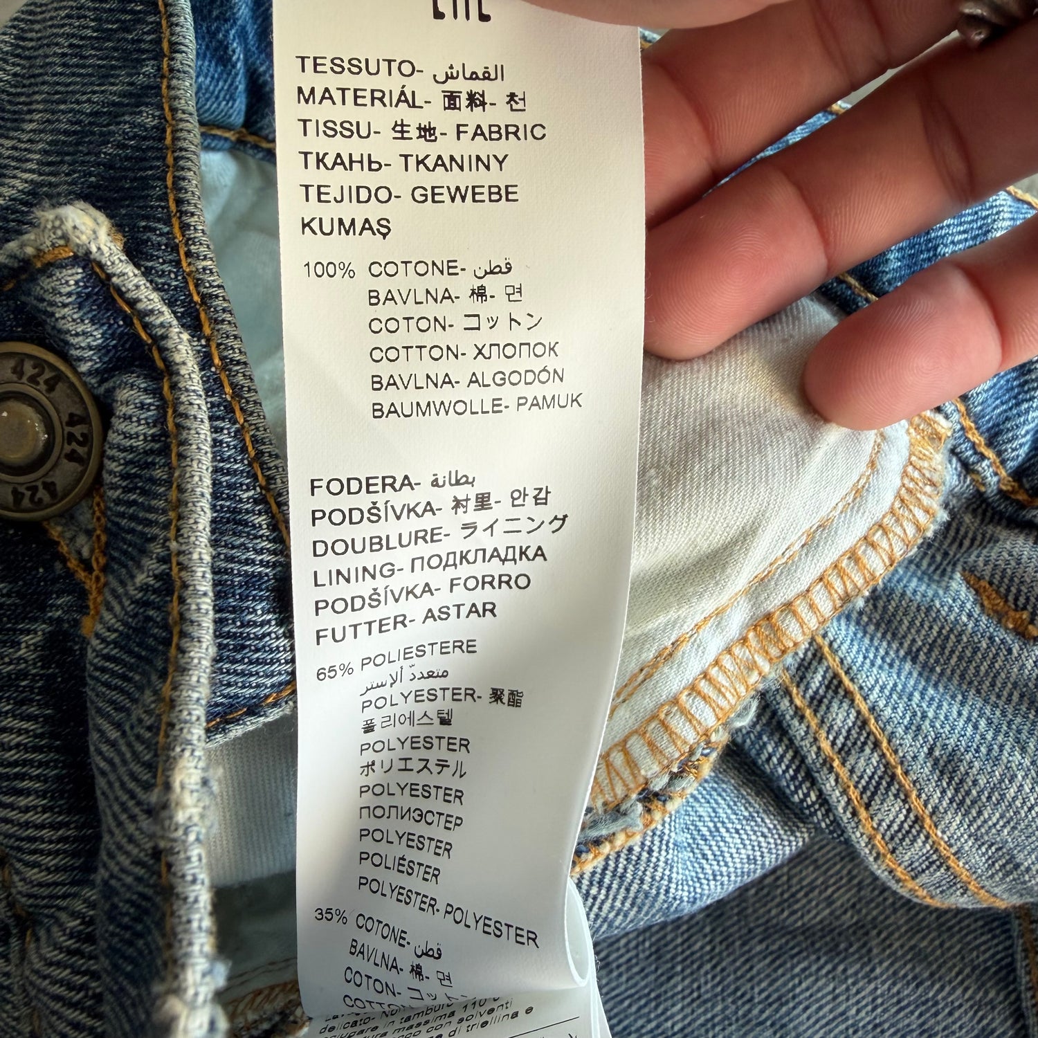 34x37 New 424 Lightwash Denim