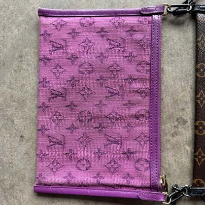 LV Monogram Double Flat Messenger Bag
