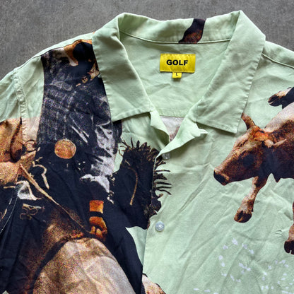 L Golf Wang Bull Button Up Tee