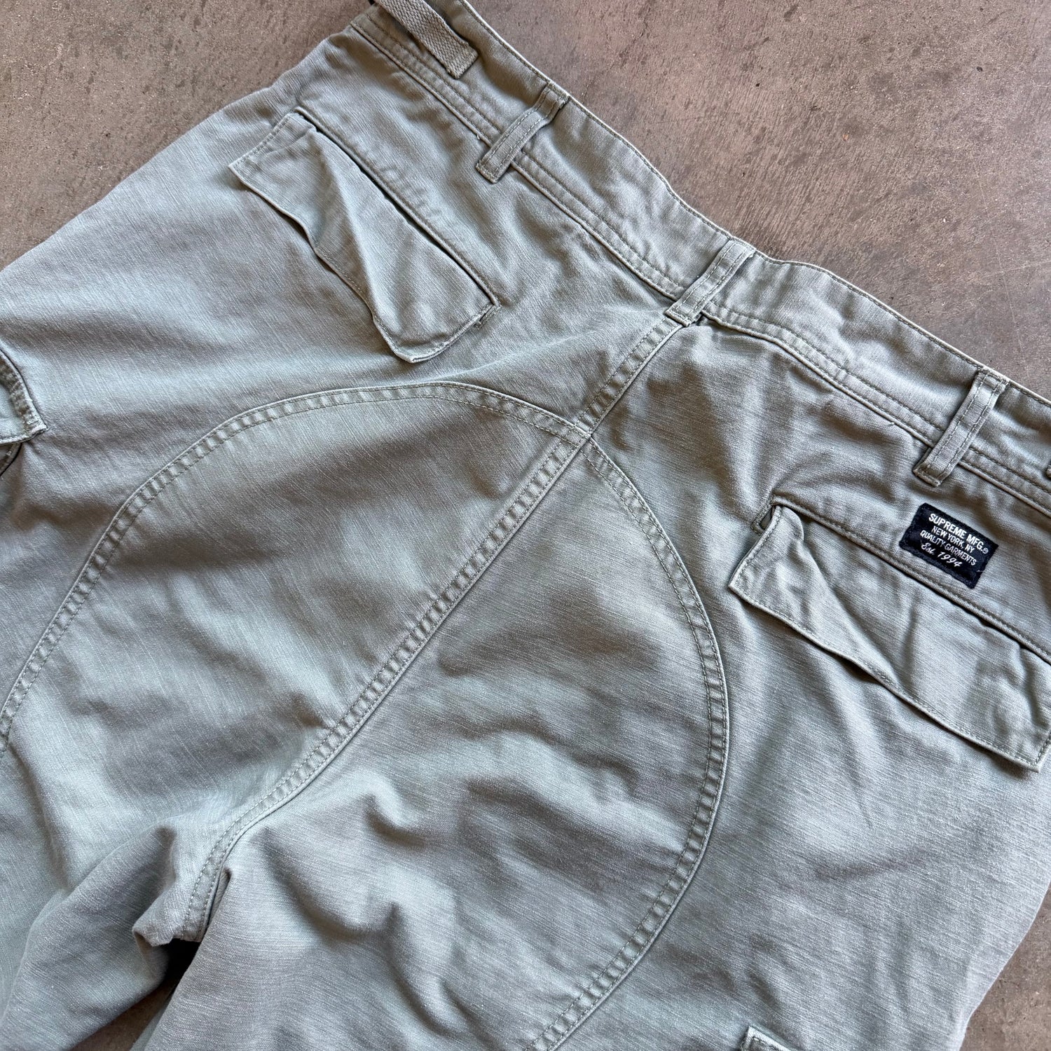 34x29 Supreme Olive Cargos
