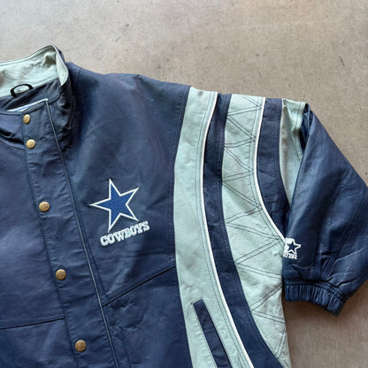 XL 90s Leather Dallas Cowboys Jacket