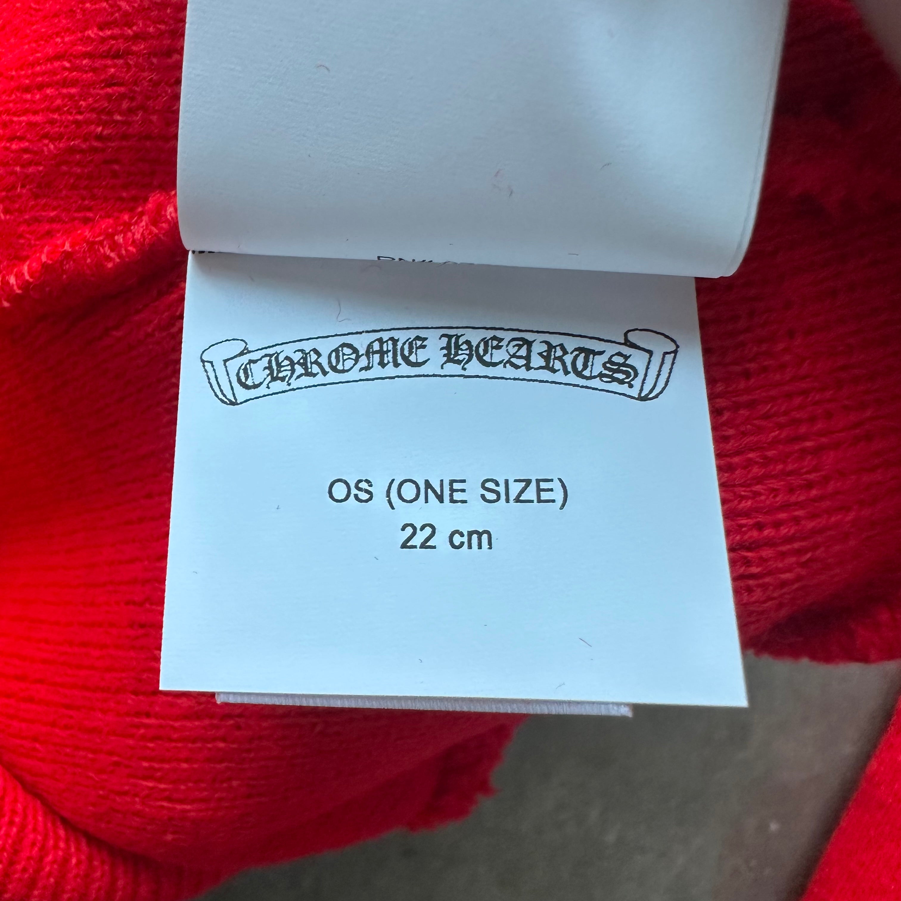 Chrome Hearts Red Embroidered Beanie