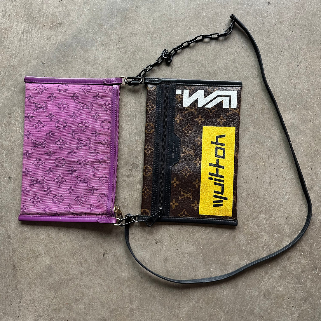 LV Monogram Double Flat Messenger Bag