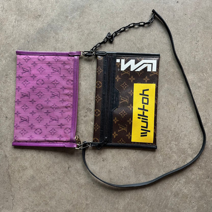 LV Monogram Double Flat Messenger Bag