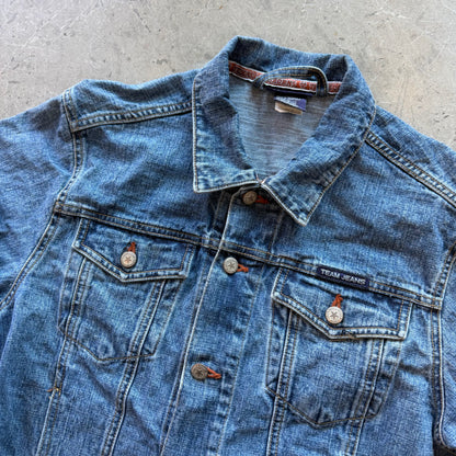 XL 00s Texas Longhorns Denim Jacket