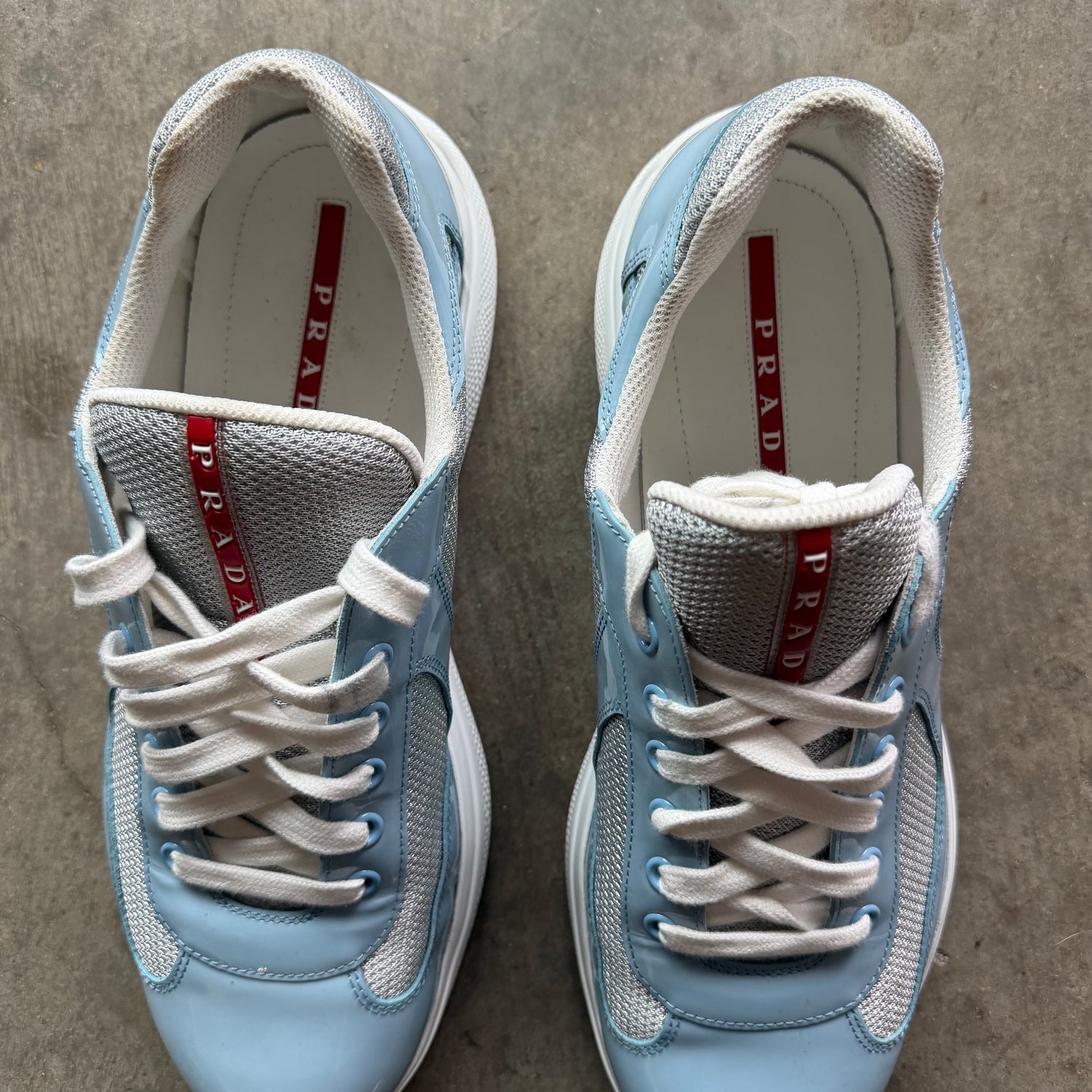 10 Used Baby Blue Prada Cup