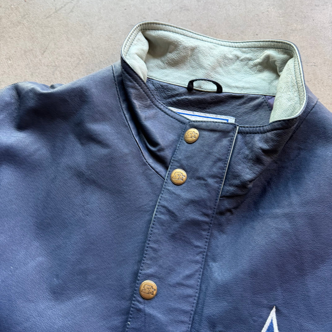 XL 90s Leather Dallas Cowboys Jacket