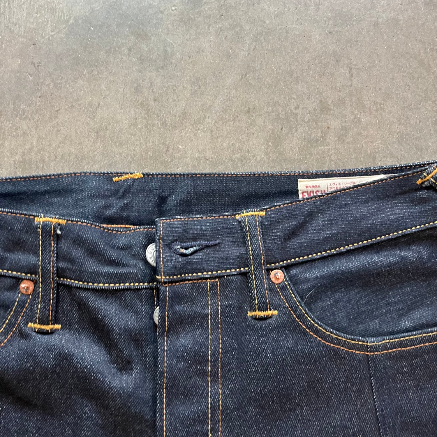 34x33 00s Red Pocket Evisu Jeans
