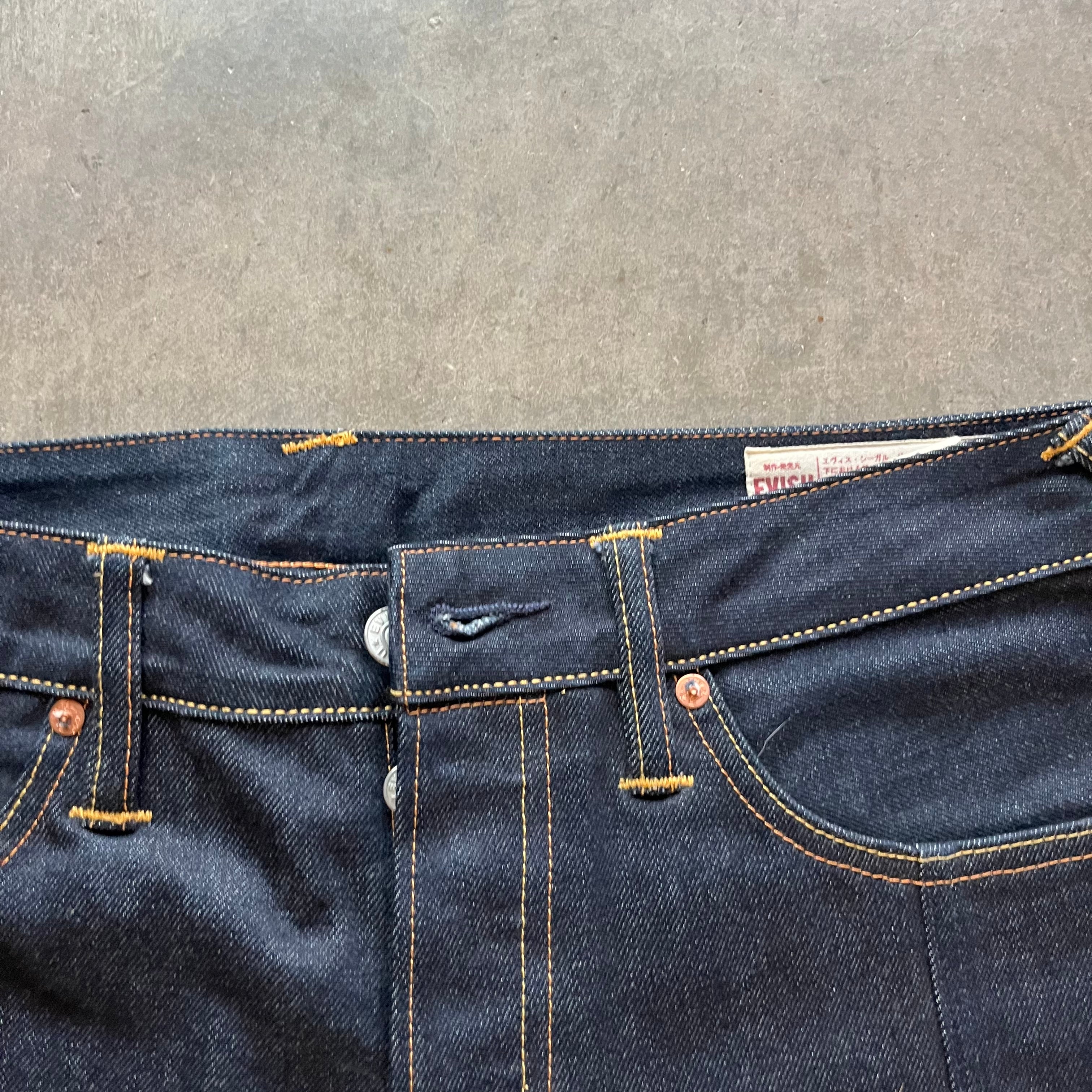 34x33 00s Red Pocket Evisu Jeans