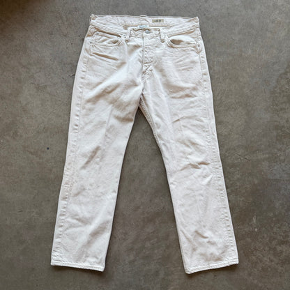 33x30 100% Cotton White Polo Pants