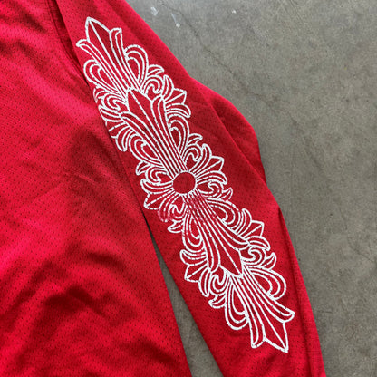 L Chrome Hearts Matty Boy Mesh Jersey Red