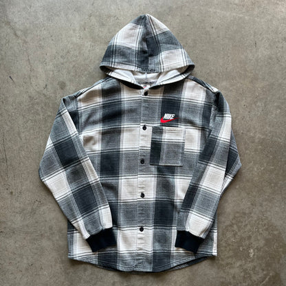 M FW18 Supreme Nike Plaid Hoodie