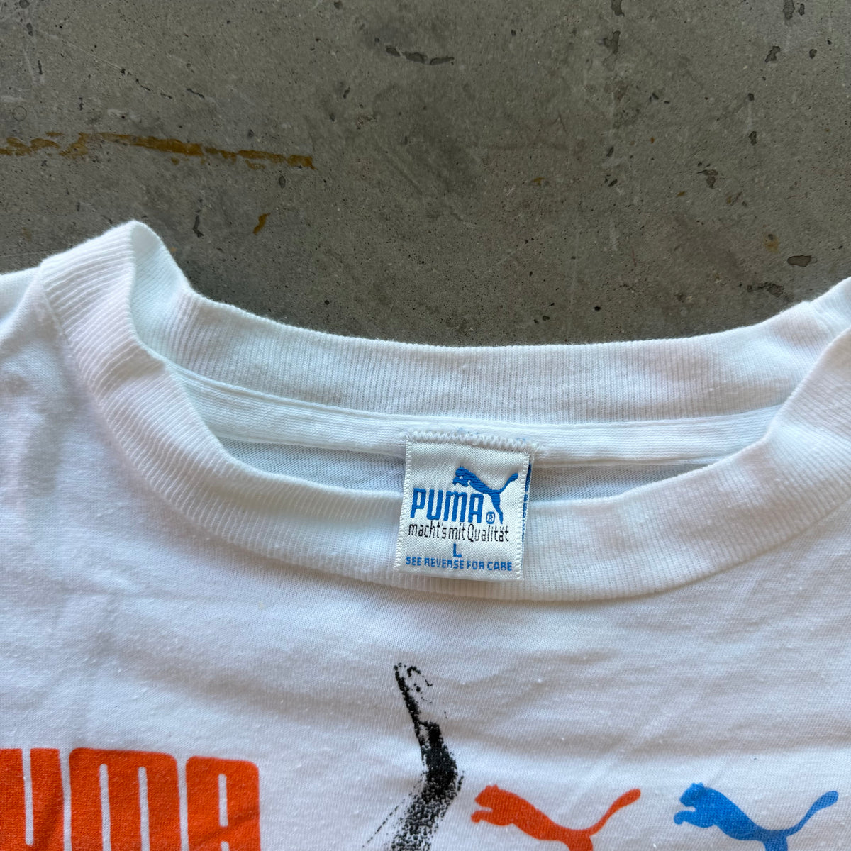 L 90s Puma Soccer Tee