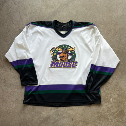 L 90s Minnesota Moose Hockey jersey