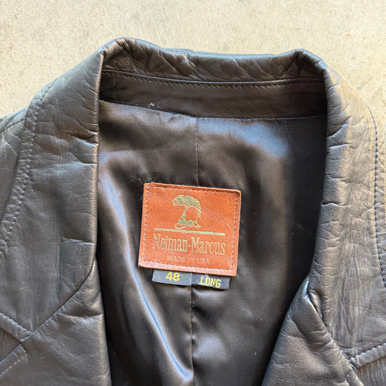 XL 90s Newman Marcus Leather Jacket