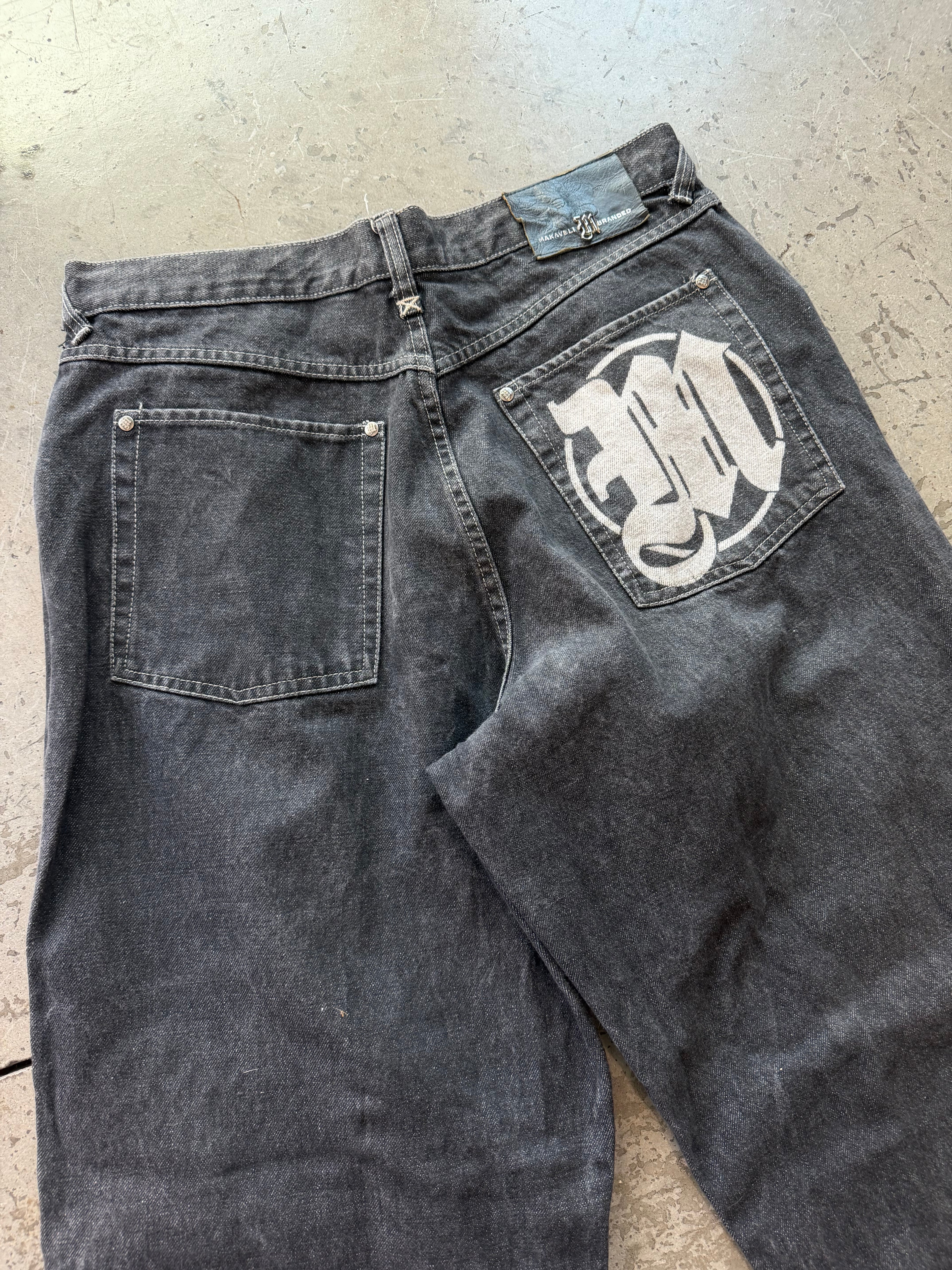 36x34 Y2K Makaveli Tupac Jeans