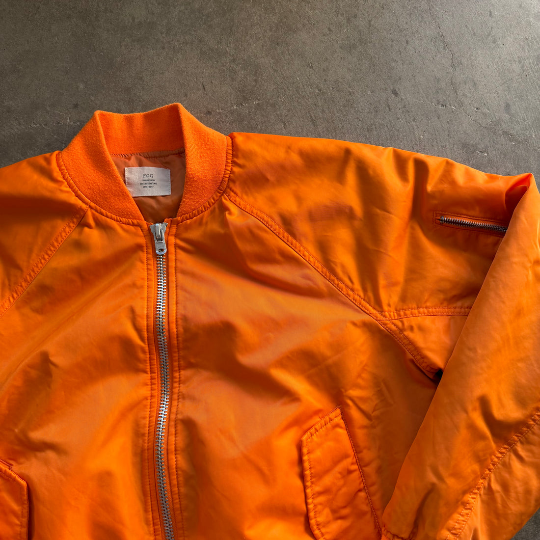 M Orange Fear of God Bomber Jacket