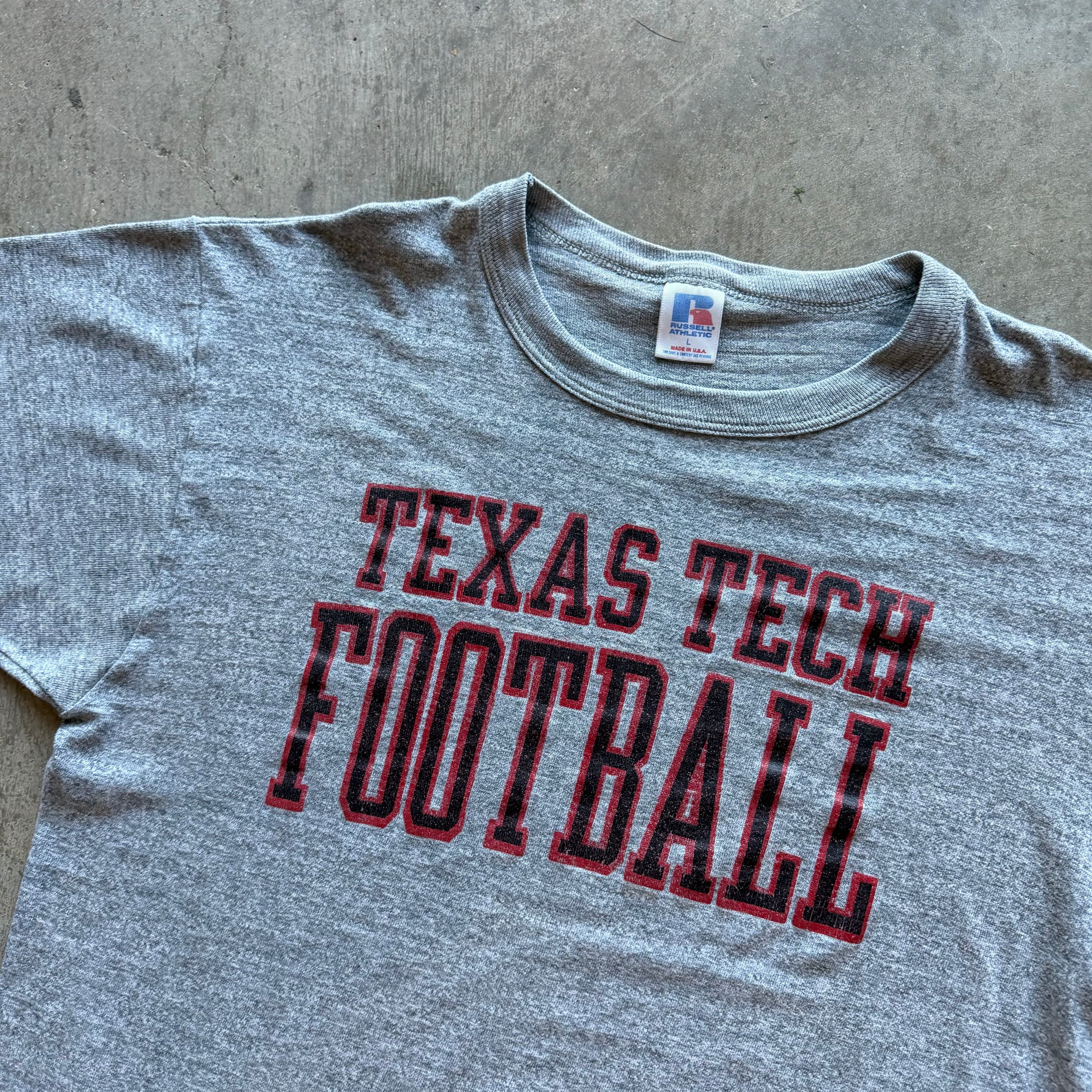 L 90s Texas Tech Football Tee