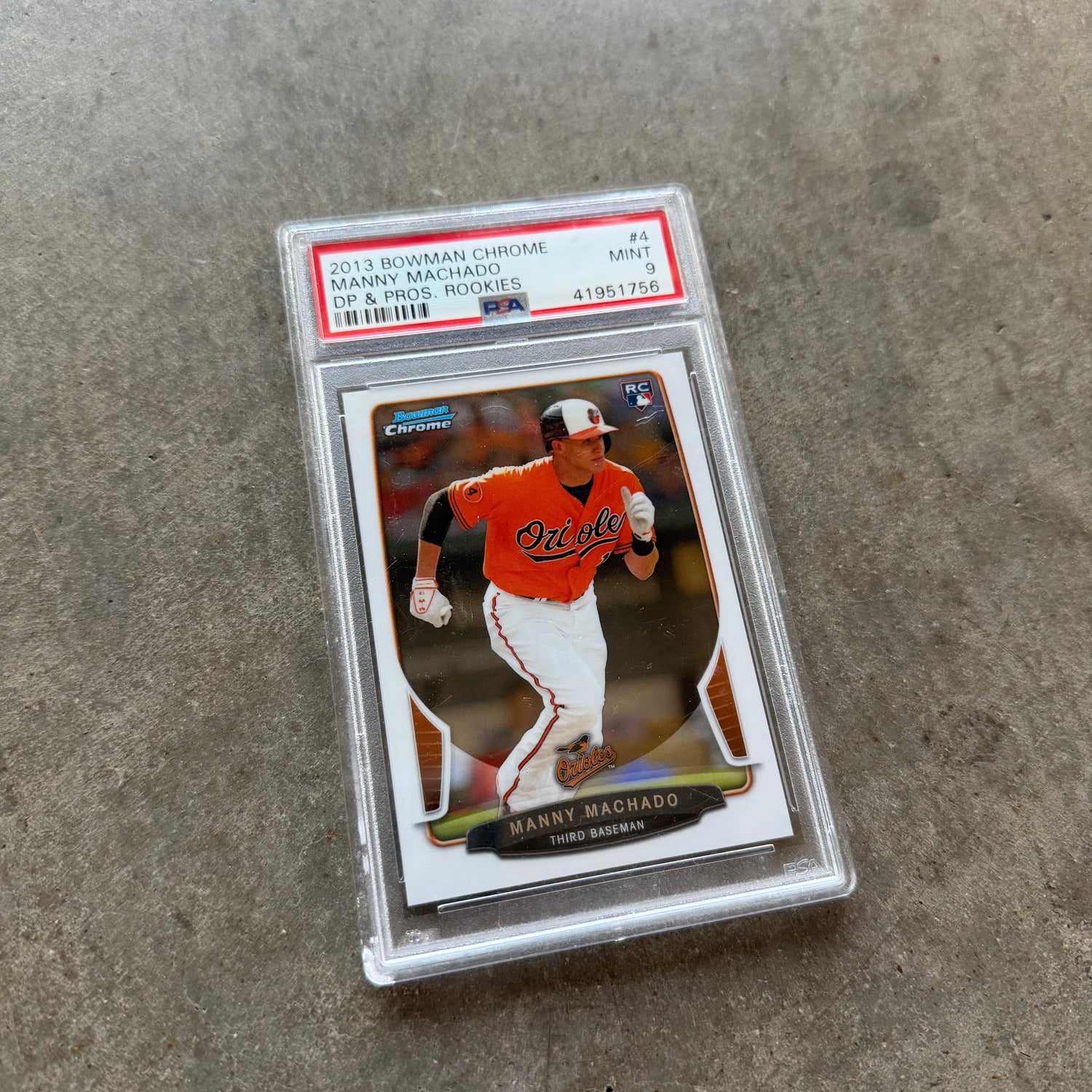 Manny Machado 2013 Bowman Chrome Rookie PSA 9