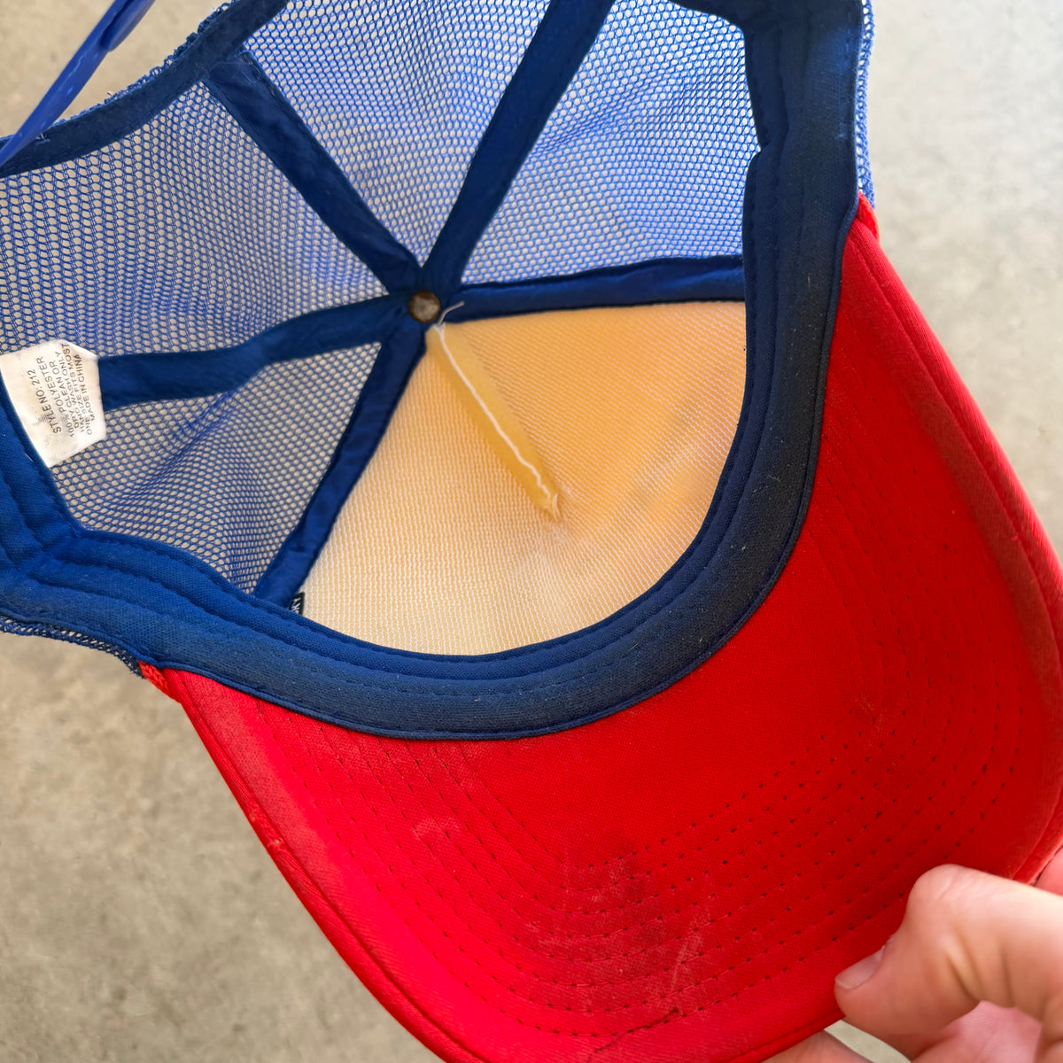 Sicko Puked On Laundry Trucker Blue Red