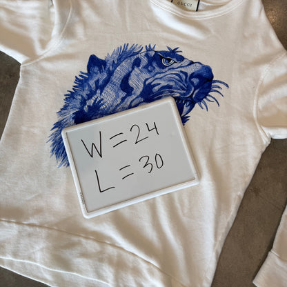 L Gucci Tiger Crewneck White