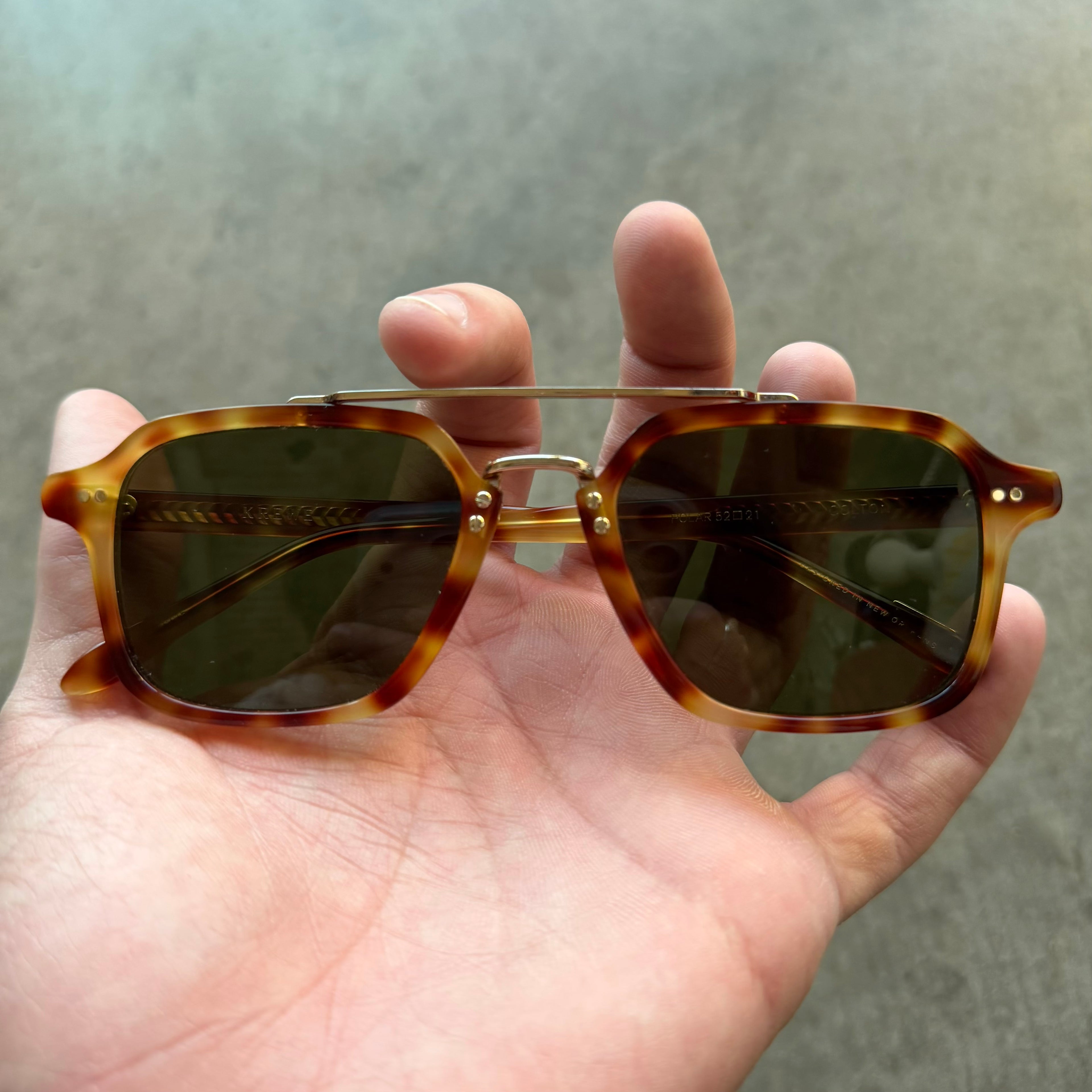 Krewe Colton Tortoise Shell Sunglasses