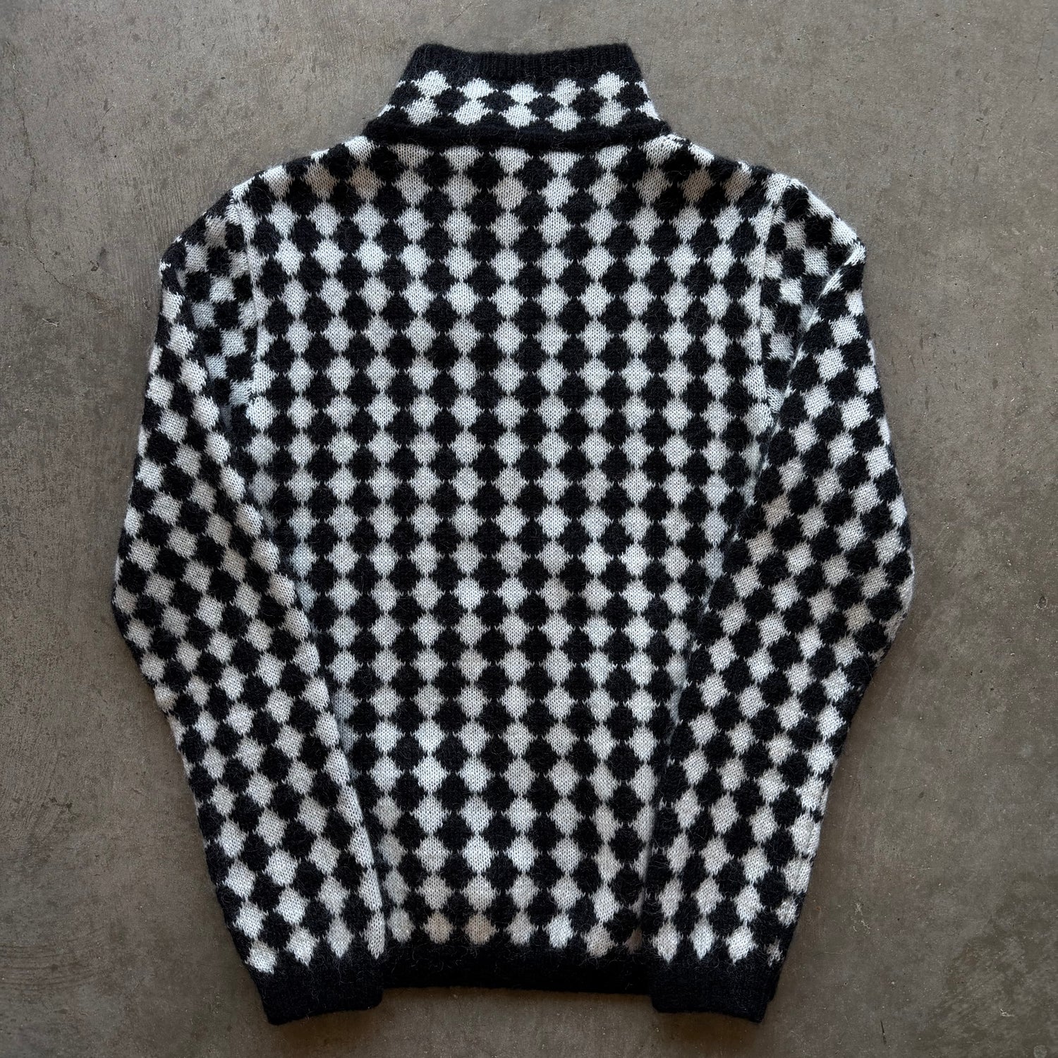 M Saint Laurent Diamond Motif Sweater