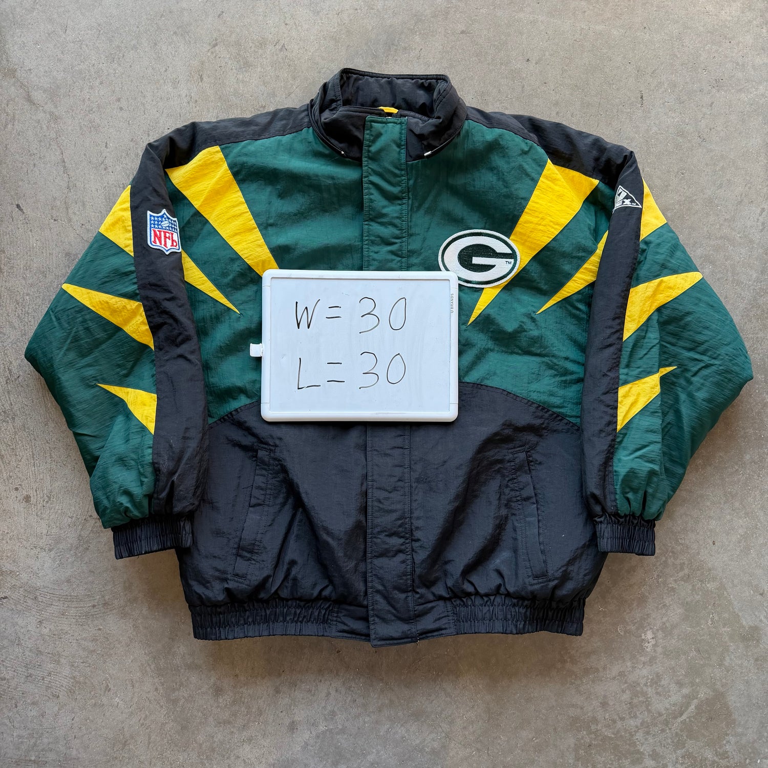 XL 90s Green Bay Packers Sharktooth Jacket