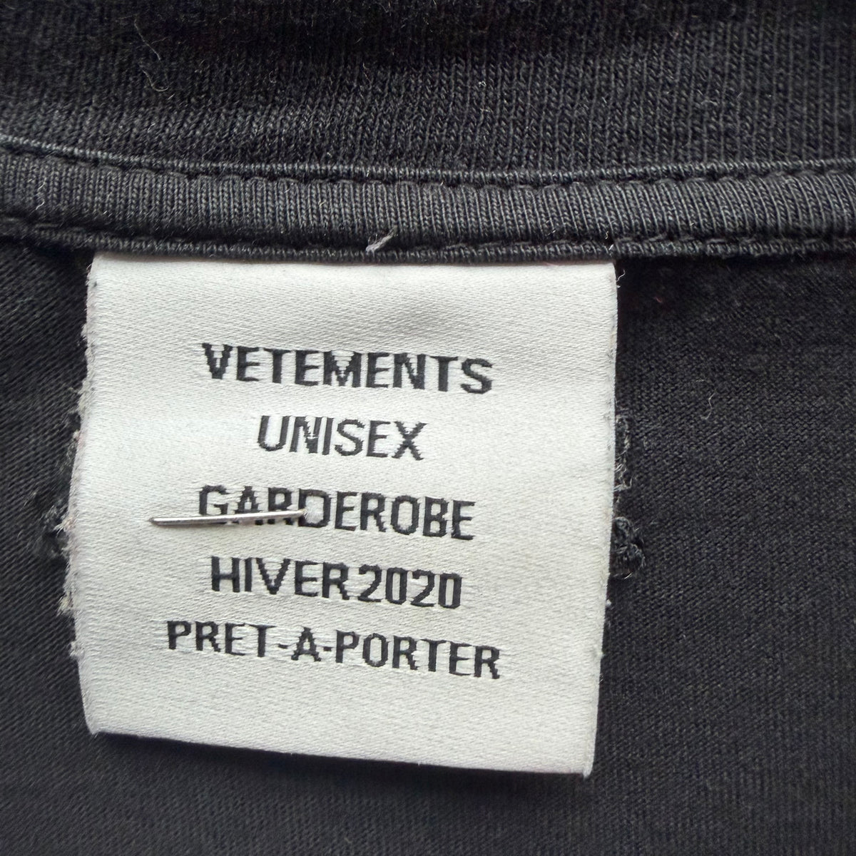 M Vetements Birthday Shirt Black