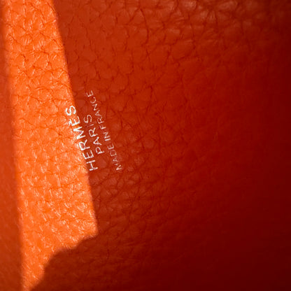 Hermes Taurillon Clemence Picotin Lock 25 Orange