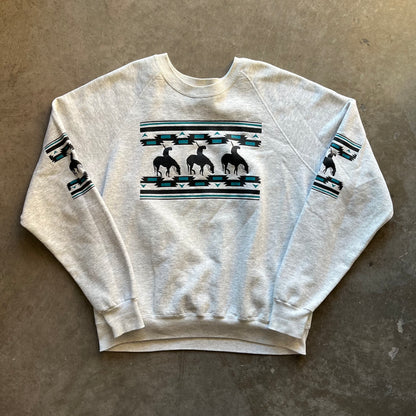 XXL 90s Western Crewneck