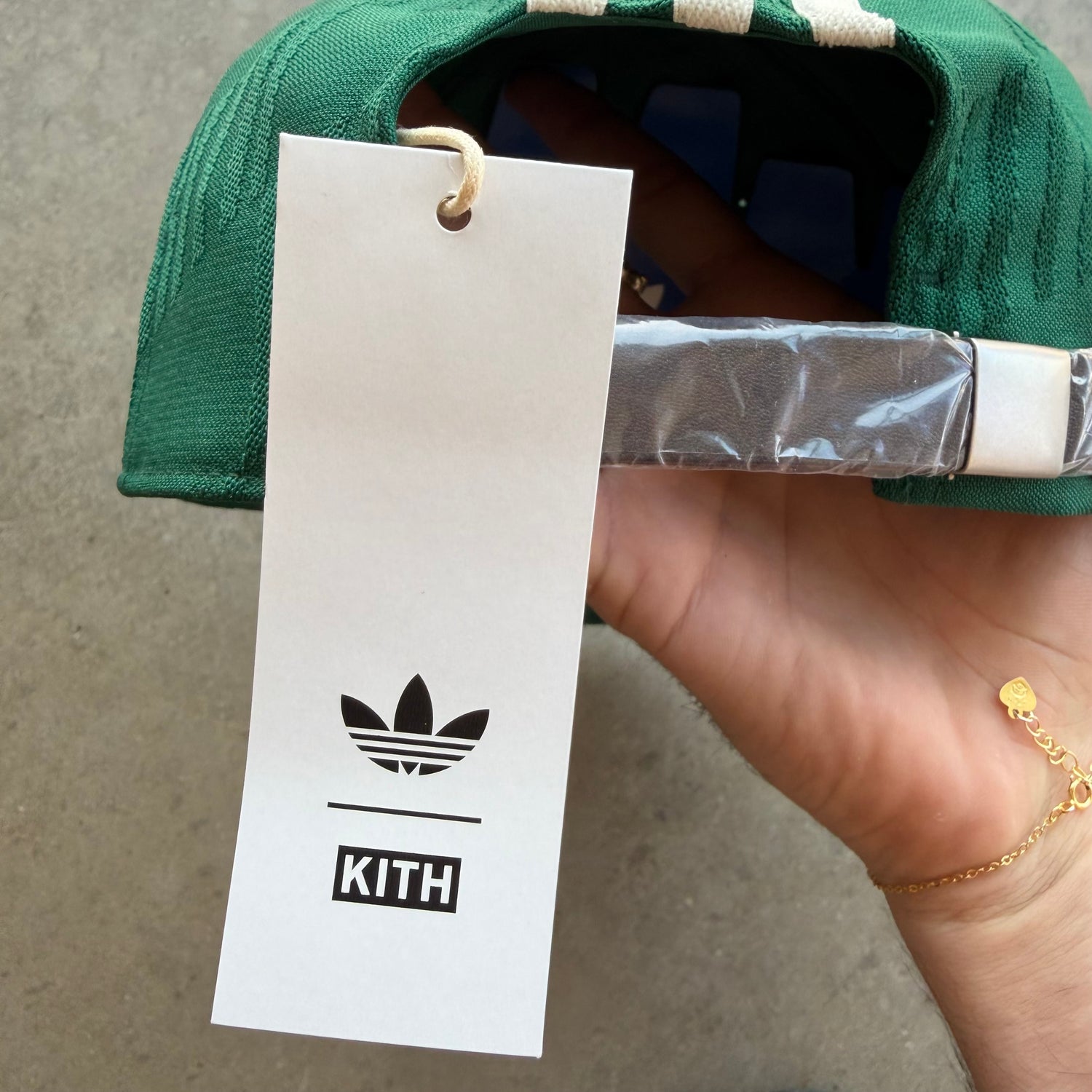Kith x Adidas Green Logo Hat