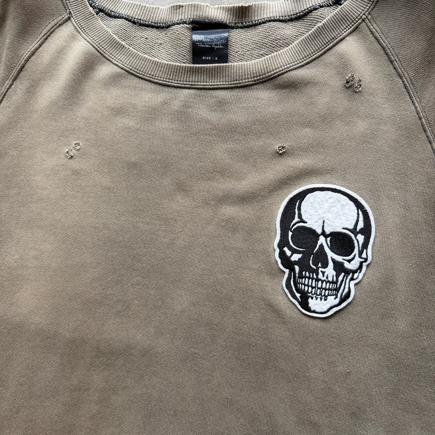 L Number Nine Double Skull Crewneck