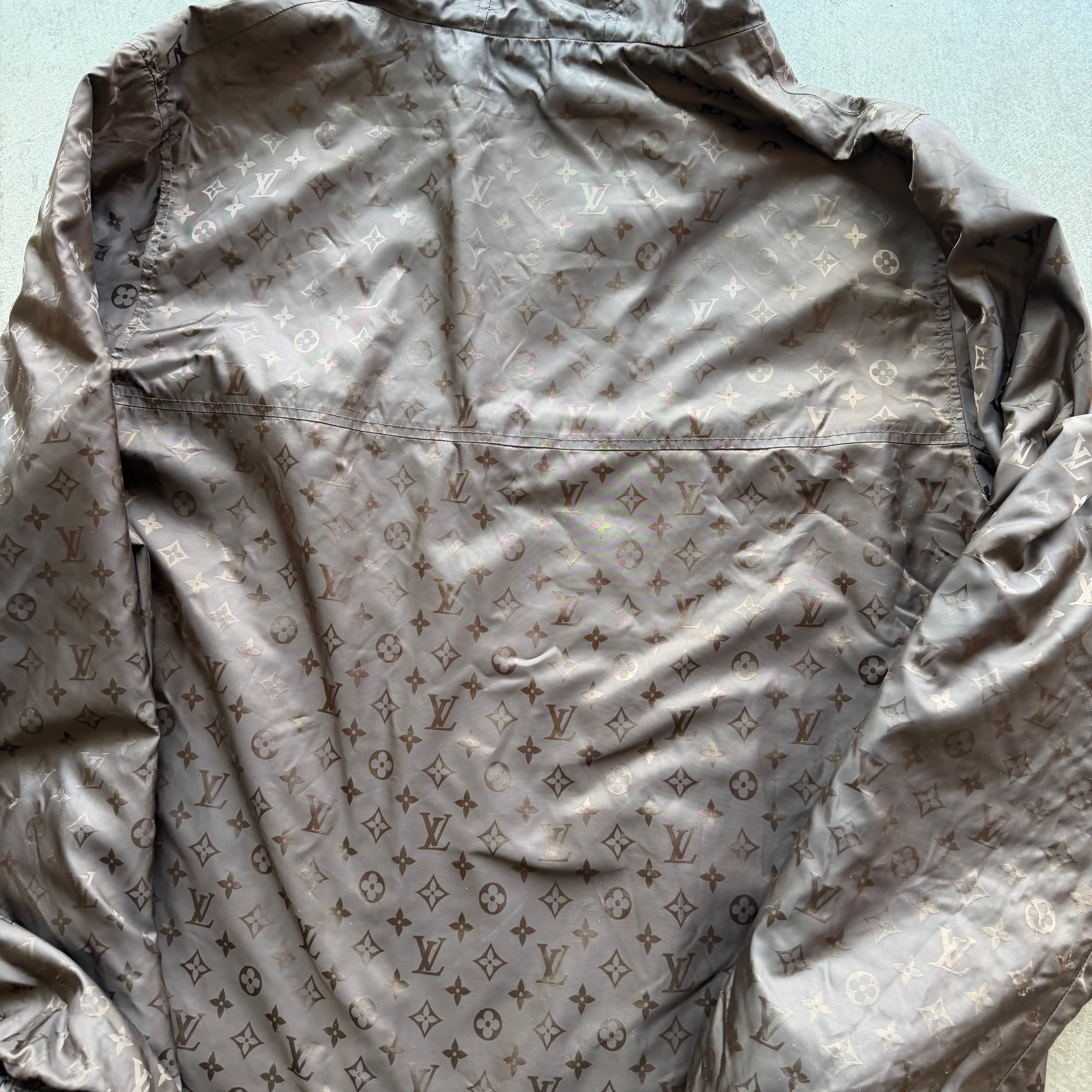 Louis Vuitton Reversible Nylon Windbreaker Brown