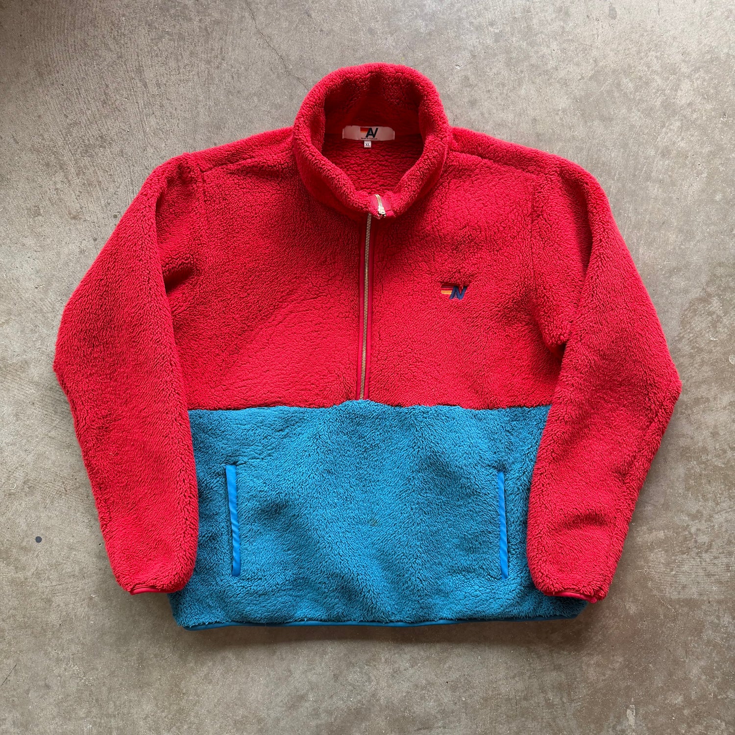 XL Aviator Nation Fleece Quarter Zip
