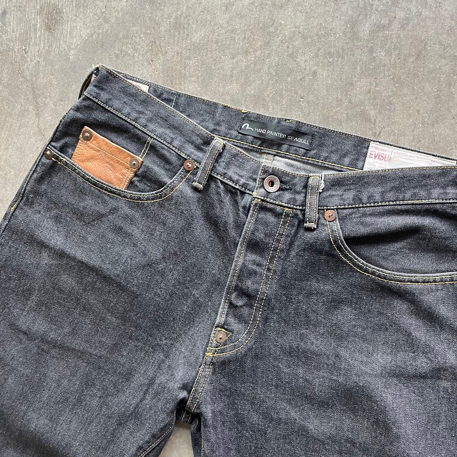 33x32 Hand Painted Evisu Jeans