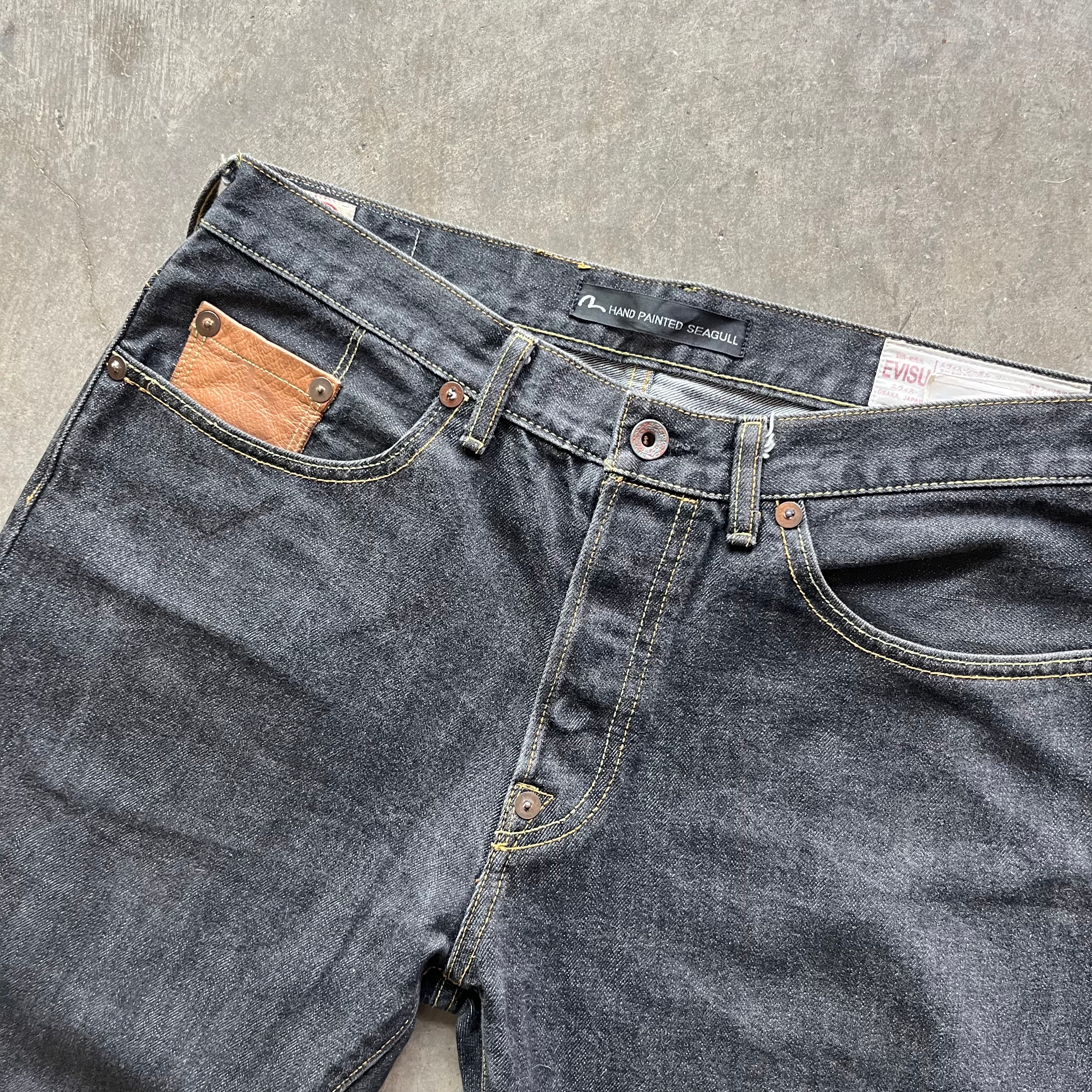 33x32 Hand Painted Evisu Jeans