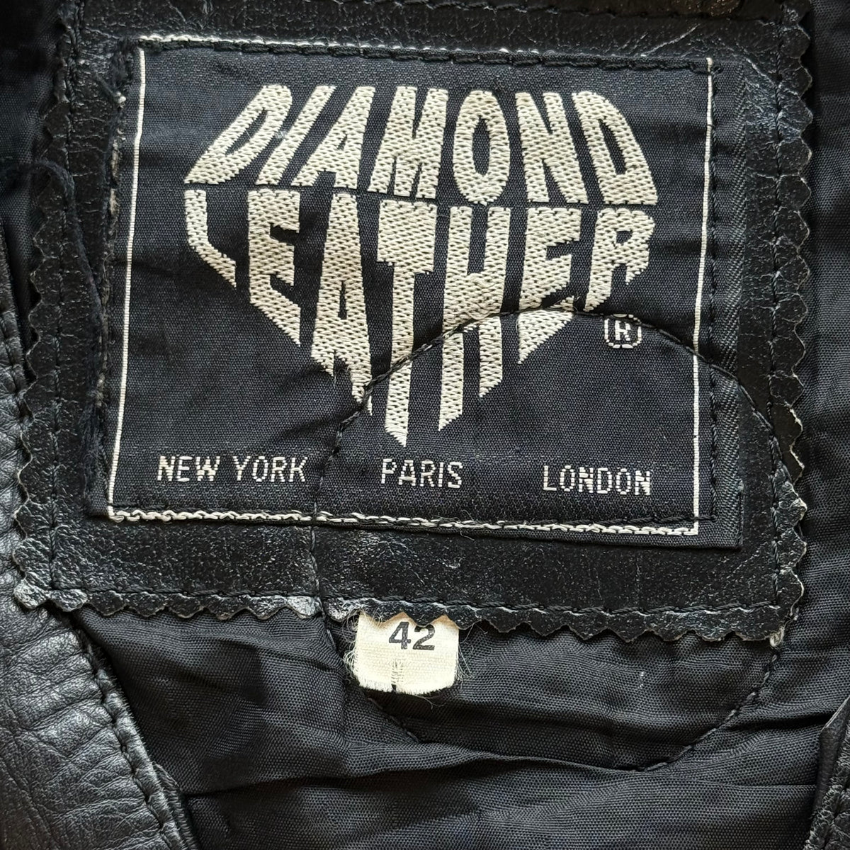 M Diamond Leather Vest