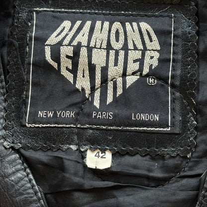 M Diamond Leather Vest