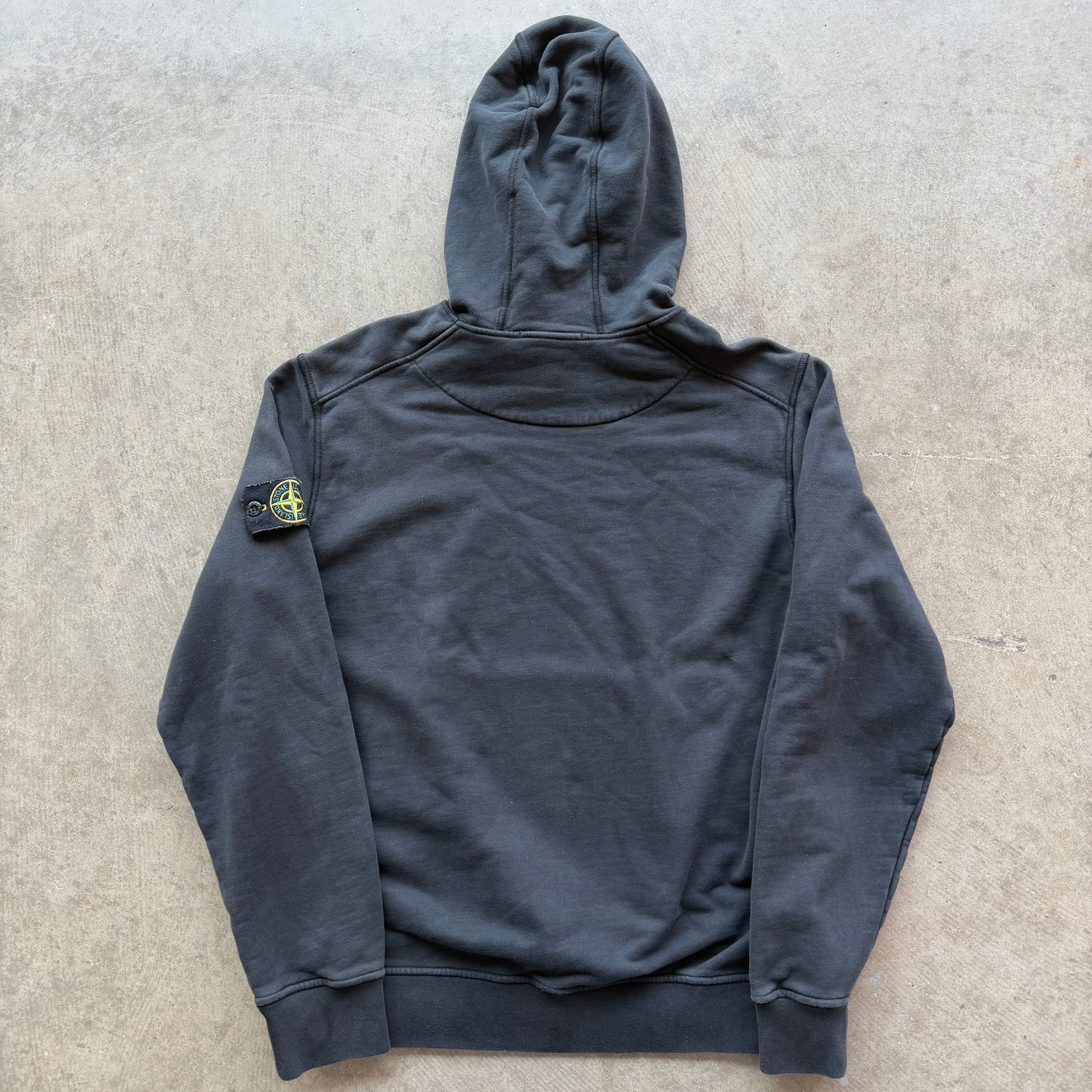 L Stone Island Black Patch Hoodie
