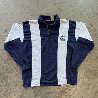 L 90s Dallas Cowboys Rugby Polo