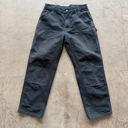 35x31 Black Carhartt Double Knees