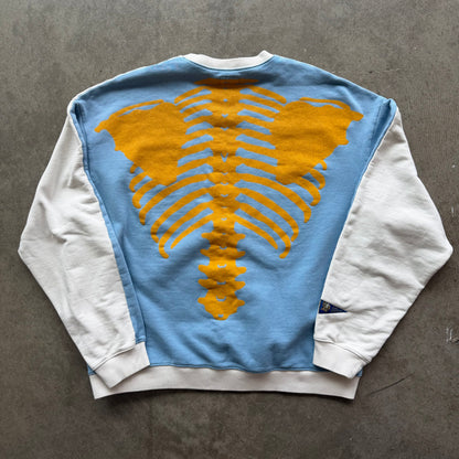 XL Kapital Bone Crewneck White Blue