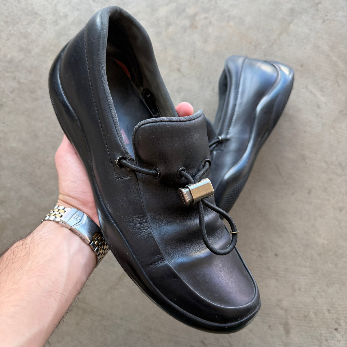 9.5 Prada Sport Leather Derby’s