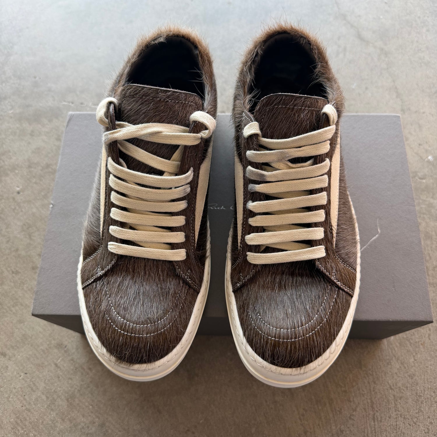 Rick Owens Vintage Sneaker Brown Fur