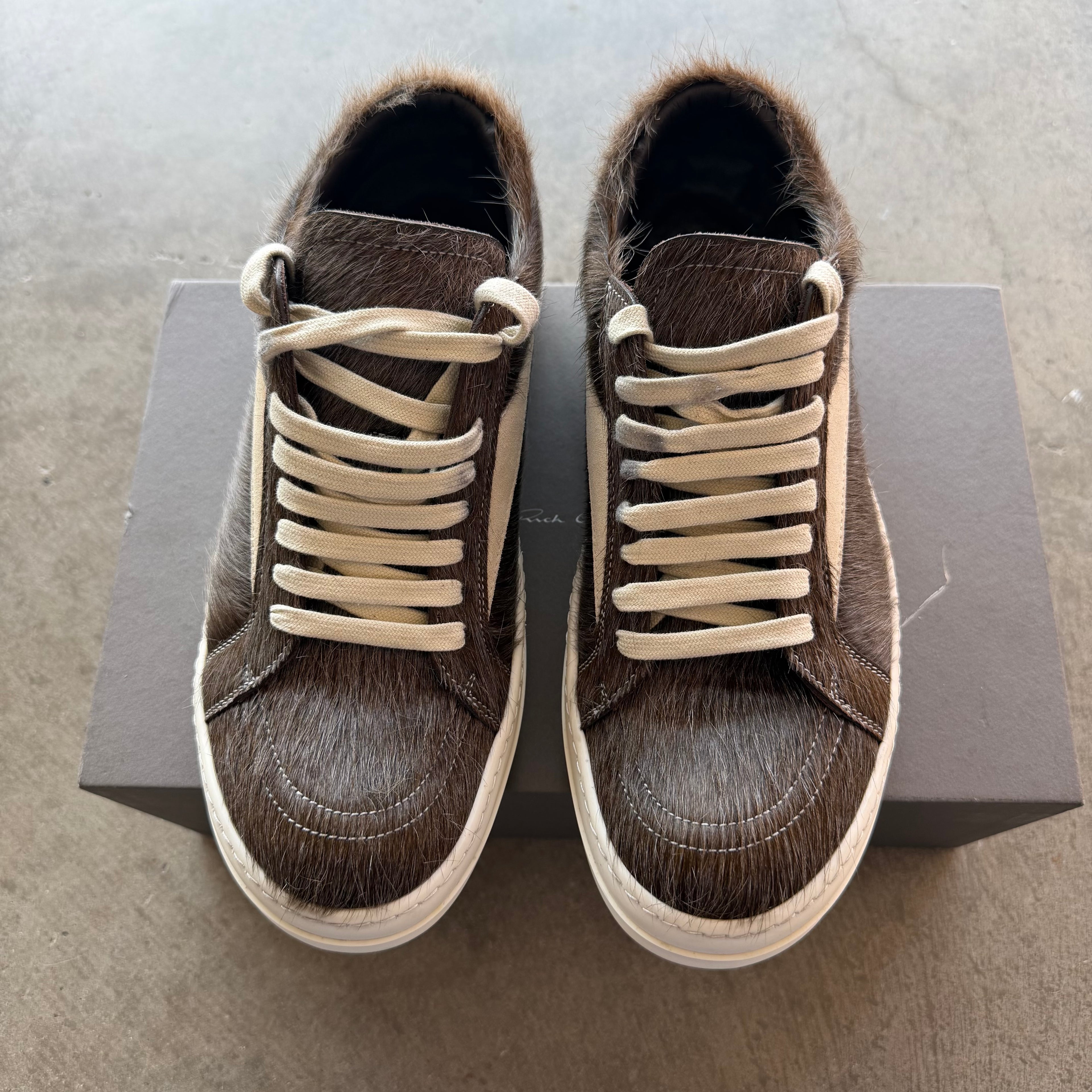 Rick Owens Vintage Sneaker Brown Fur