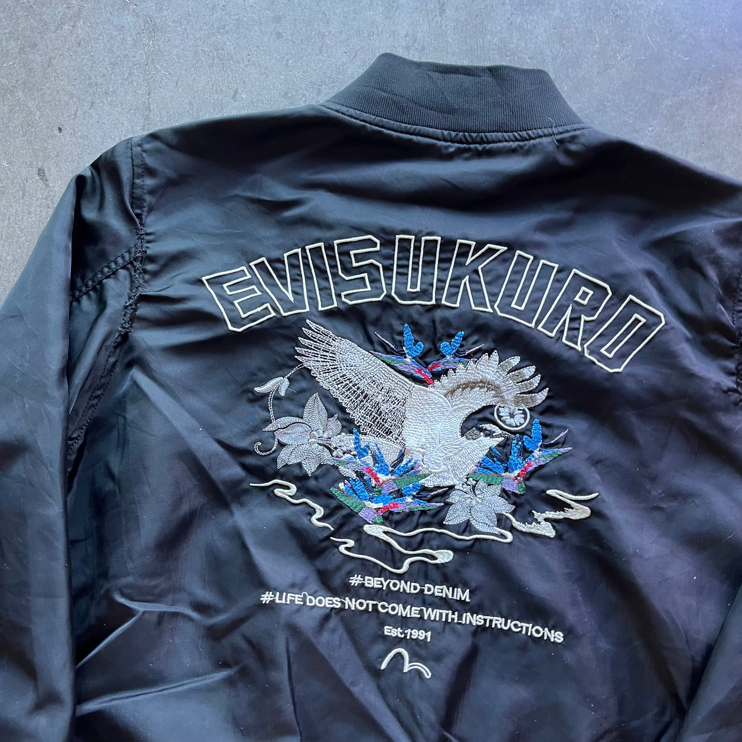 L Evisu Kuro Bird Bomber Jacket