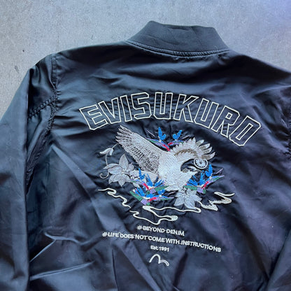 L Evisu Kuro Bird Bomber Jacket