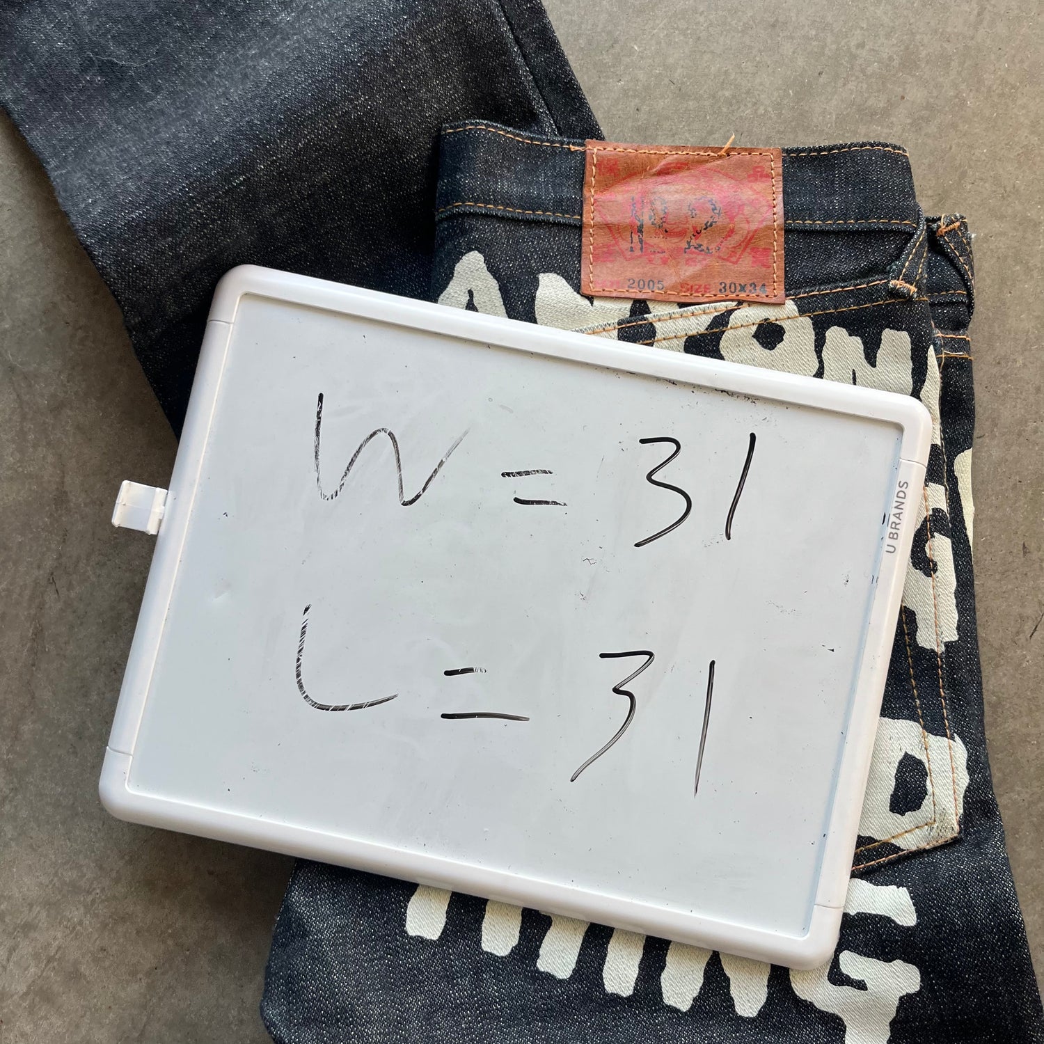 31x31 Evisu Spellout Jeans Selvedge